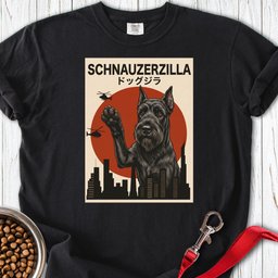 Schnauzer Schnauzerzilla Premium Tee Gift For Dog Lover