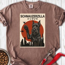 Schnauzer Schnauzerzilla Premium Tee Gift For Dog Lover