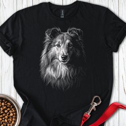 Shetland Sheepdog Engraved T Shirt Gift For Dog Lover