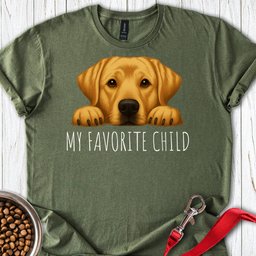 Yellow Labrador Favorite Child T Shirt Gift For Dog Lover