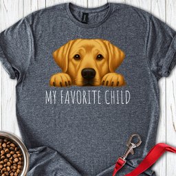 Yellow Labrador Favorite Child T Shirt Gift For Dog Lover