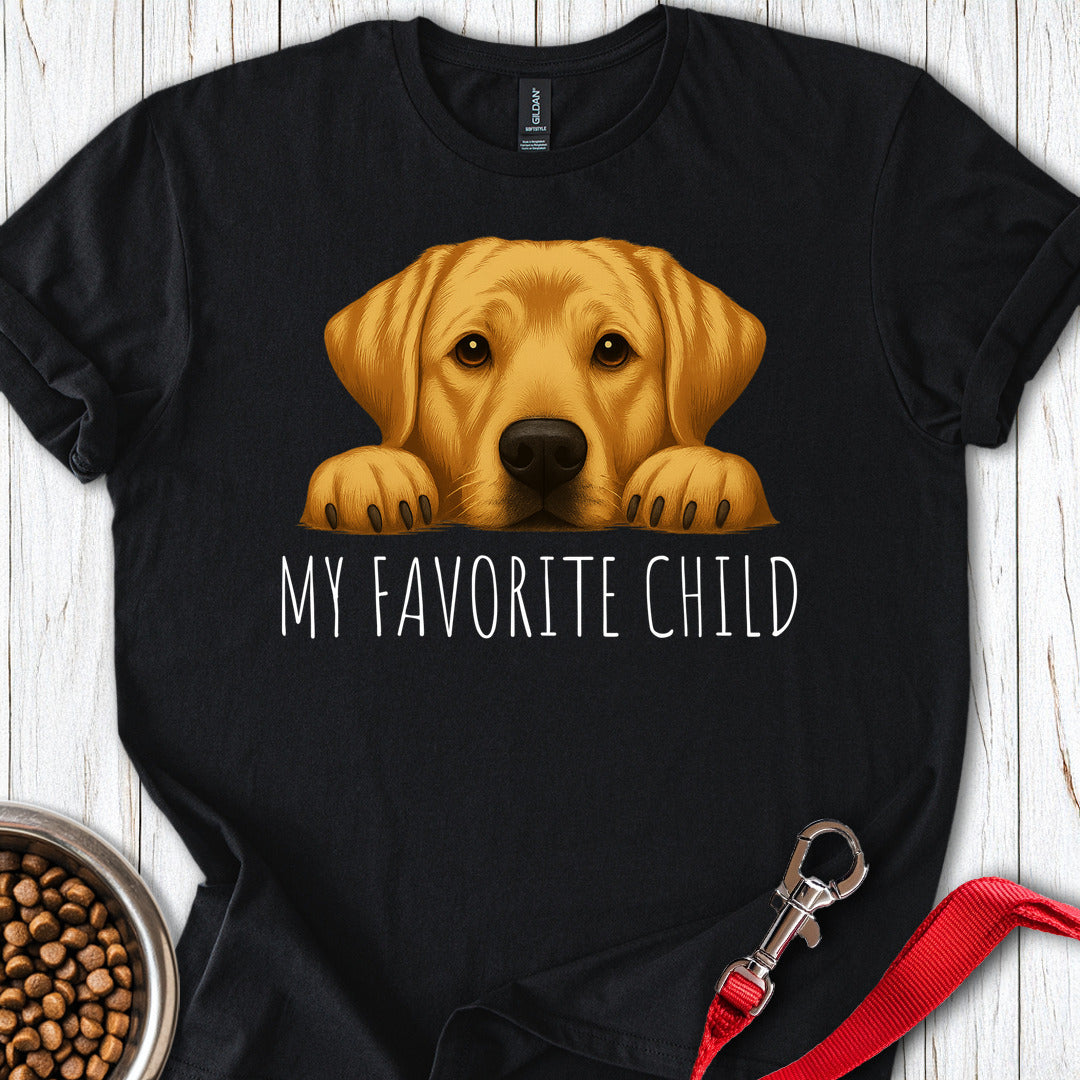 Yellow Labrador Favorite Child T Shirt Gift For Dog Lover