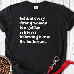 Strong Golden Retriever Woman Premium Tee Gift For Women