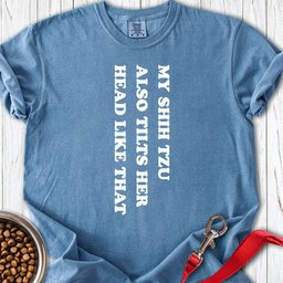 Shih Tzu Tilts Her Head Premium Tee Gift For Dog Lover