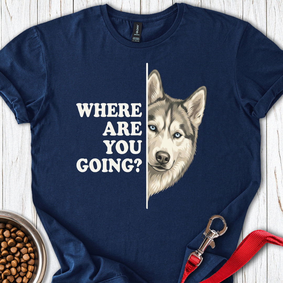 Siberian Husky Alert T Shirt Gift For Dog Lover