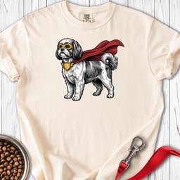 Shih Tzu Superhero Premium Tee Gift For Dog Lover