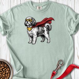 Shih Tzu Superhero Premium Tee Gift For Dog Lover