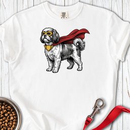 Shih Tzu Superhero Premium Tee Gift For Dog Lover
