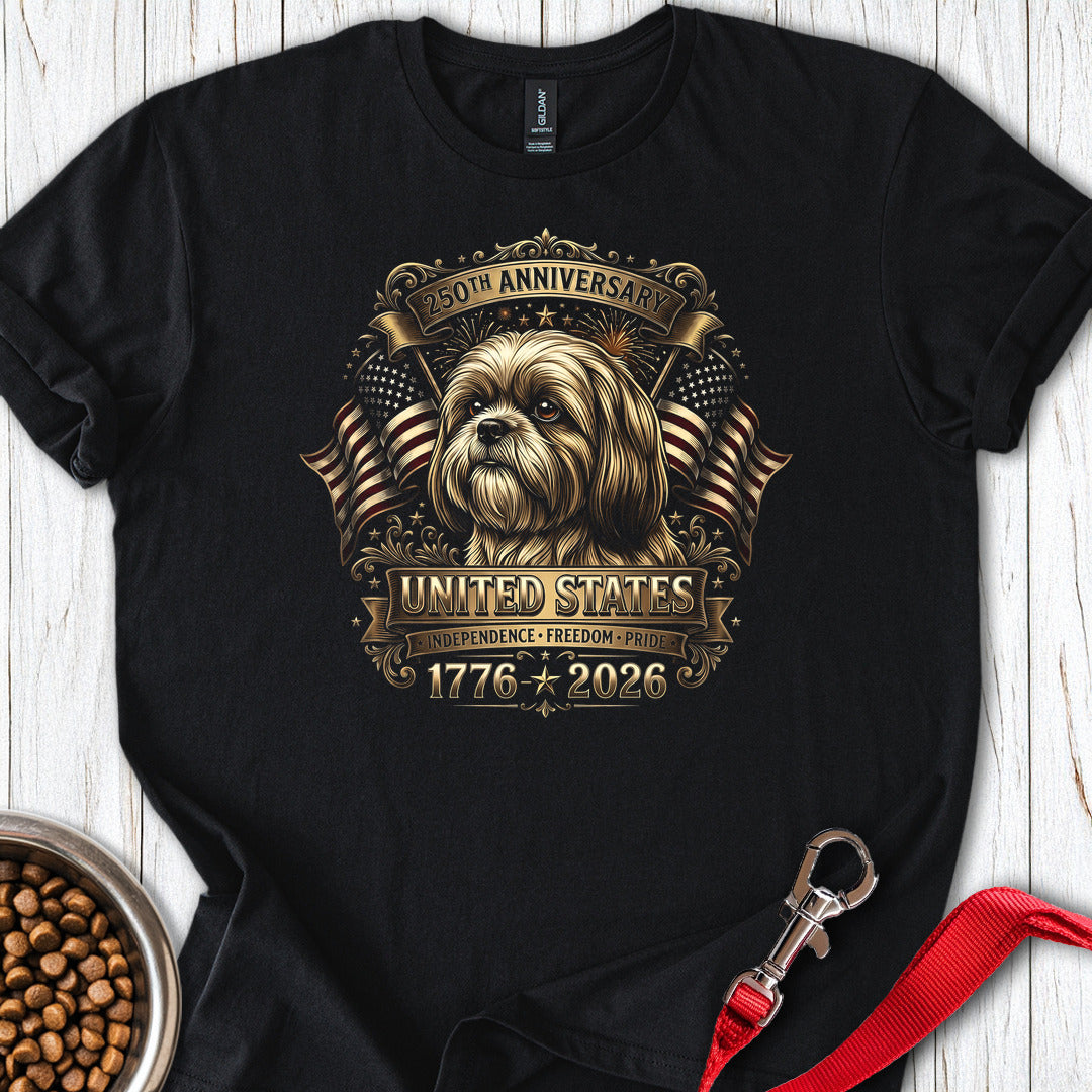 Shih Tzu USA T Shirt Gift For Dog Lover