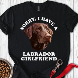 Sorry I Have A Labrador Girlfriend T Shirt Gift For Dog Lover