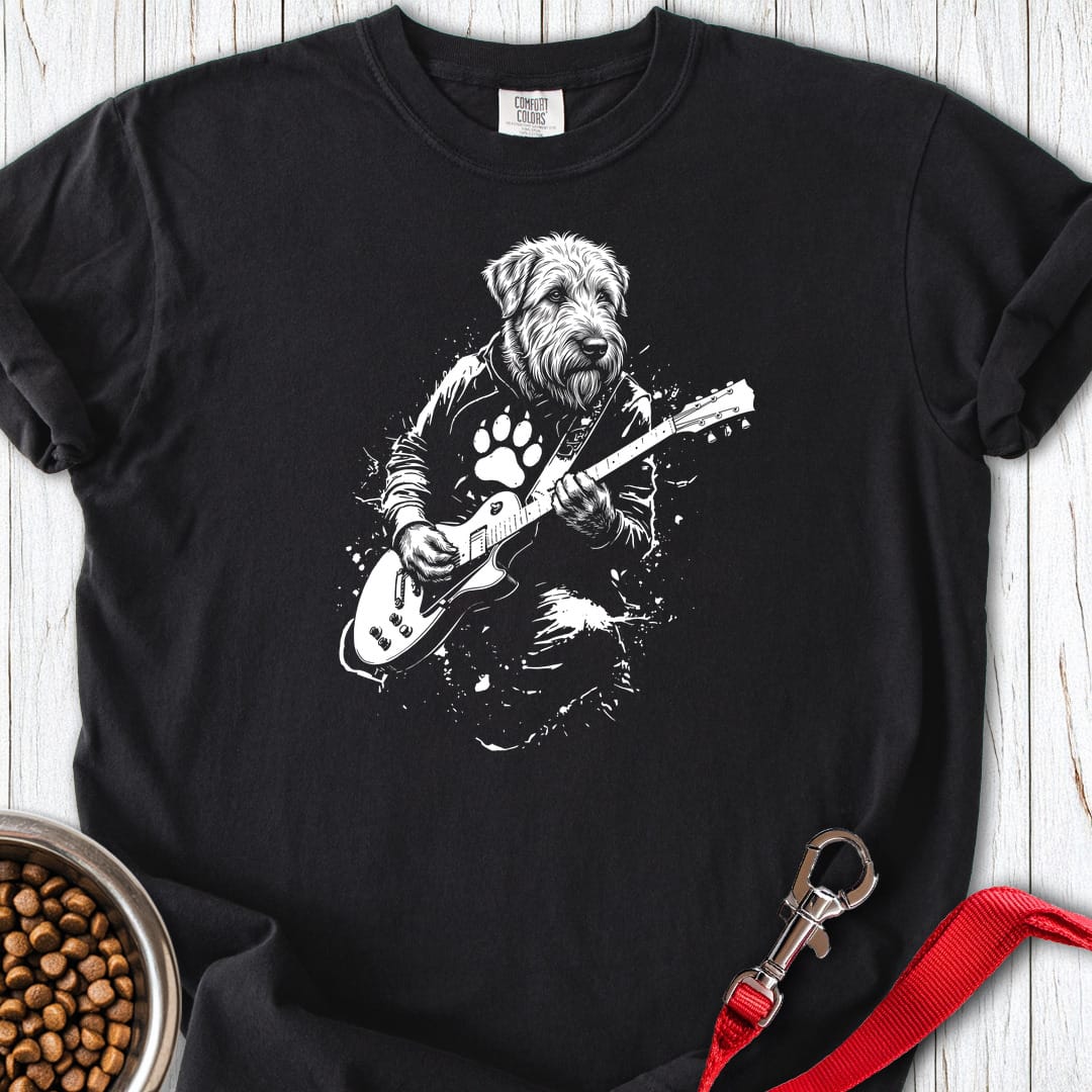 Wheaten Terrier Guitar Premium Tee Gift For Dog Lover