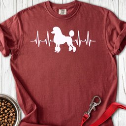 Standard Poodle Heartbeat 2 Premium Tee Gift For Dog Lover
