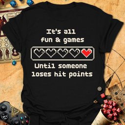 All Fun And Games Tee Gift For Tabletop Gamer