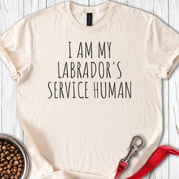 Service Human Labrador T Shirt Gift For Dog Lover