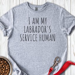 Service Human Labrador T Shirt Gift For Dog Lover