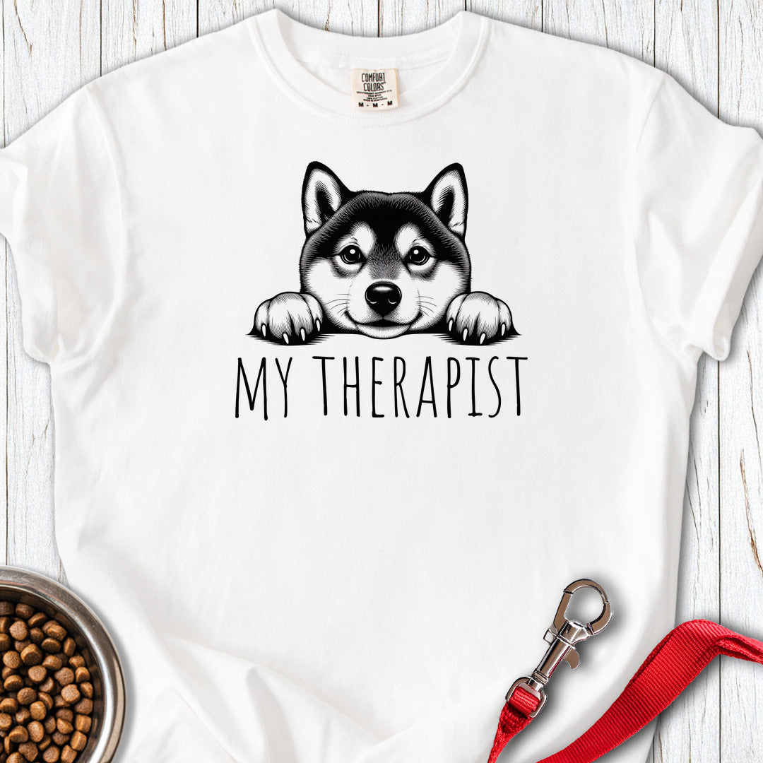 Shiba Inu My Therapist Premium Tee Gift For Dog Lover