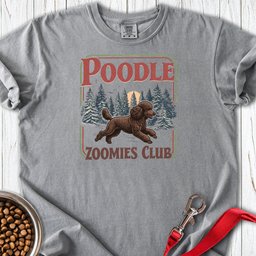 Standard Poodle Zoomies Club Chocolate Premium Tee Gift For Dog Lover