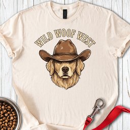 Wild West Goldie T Shirt Gift For Dog Lover