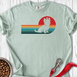 Yorkshire Terrier Retro Sunset Premium Tee Gift For Dog Lover