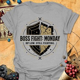 Boss Fight Monday Tee Gift For Tabletop Gamer