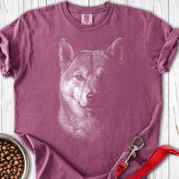 Shiba Inu Engraved Premium Tee Gift For Dog Lover