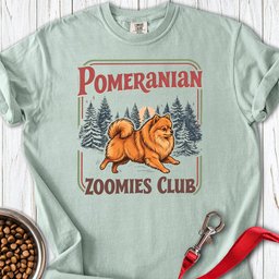 Pomeranian Zoomies Club Premium Tee Gift For Dog Lover