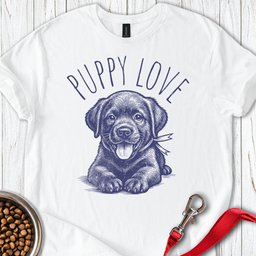 Puppy Love Labrador T Shirt Gift For Dog Lover