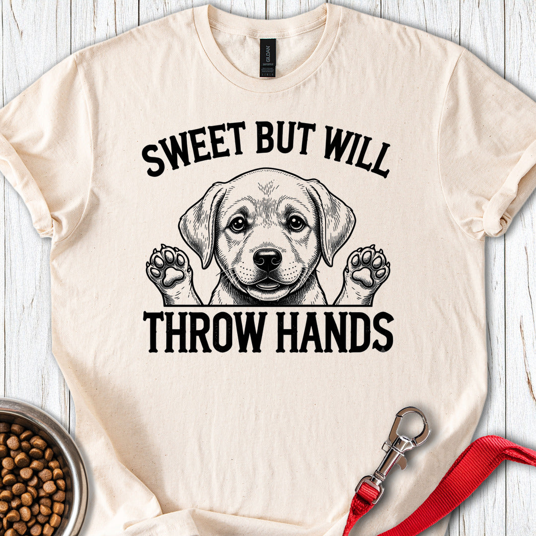 Throw Hands Labrador T Shirt Gift For Dog Lover