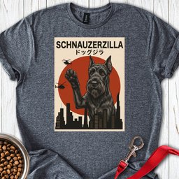 Schnauzer Schnauzerzilla T Shirt Gift For Dog Lover