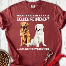 White And Golden Retriever Premium Tee Gift For Dog Lover