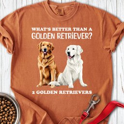 White And Golden Retriever Premium Tee Gift For Dog Lover