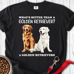 White And Golden Retriever Premium Tee Gift For Dog Lover