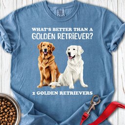 White And Golden Retriever Premium Tee Gift For Dog Lover
