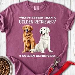 White And Golden Retriever Premium Tee Gift For Dog Lover