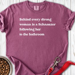 Schnauzer Strong Woman Premium Tee Gift For Women