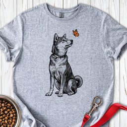 Shiba Inu Butterfly T Shirt Gift For Dog Lover