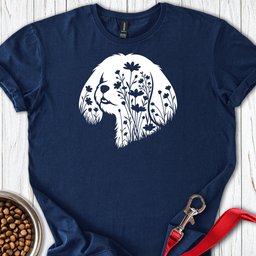 Shih Tzu Flowers T Shirt Gift For Dog Lover
