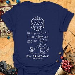 Dragon Chalk Calculations Tee Gift For Tabletop Gamer