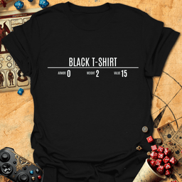 Black Tee Gift For Tabletop Gamer