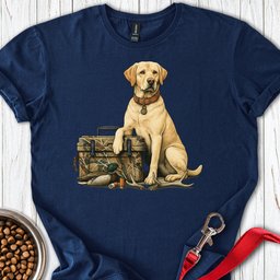 Yellow Labrador Hunting T Shirt Gift For Dog Lover
