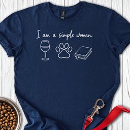 Simple Dog Woman T Shirt Gift For Women
