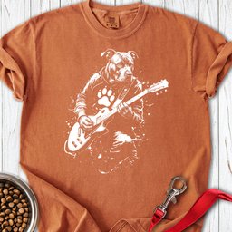 Pitbull Guitar Premium Tee Gift For Dog Lover