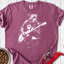 Pitbull Guitar Premium Tee Gift For Dog Lover