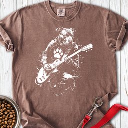 Pitbull Guitar Premium Tee Gift For Dog Lover