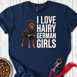 Rottweiler Hairy Girls T Shirt Gift For Dog Lover