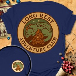 Long Rest Club Tee Gift For Tabletop Gamer