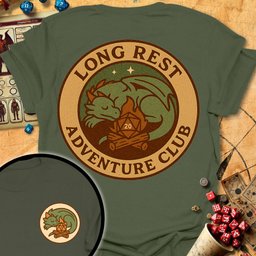 Long Rest Club Tee Gift For Tabletop Gamer
