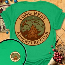 Long Rest Club Tee Gift For Tabletop Gamer