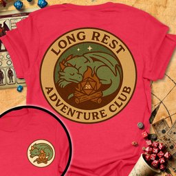 Long Rest Club Tee Gift For Tabletop Gamer