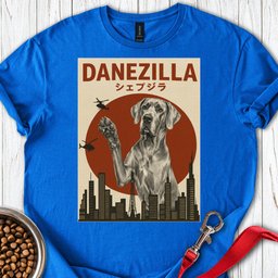 Silver Great Dane Danezilla T Shirt Gift For Dog Lover